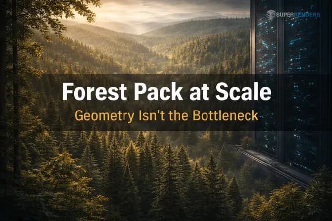 Forest Pack Optimization for Large-Scale Rendering Workflows