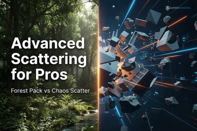 Forest Pack vs Chaos Scatter: The Difference You Only Notice in Large Production Scenes