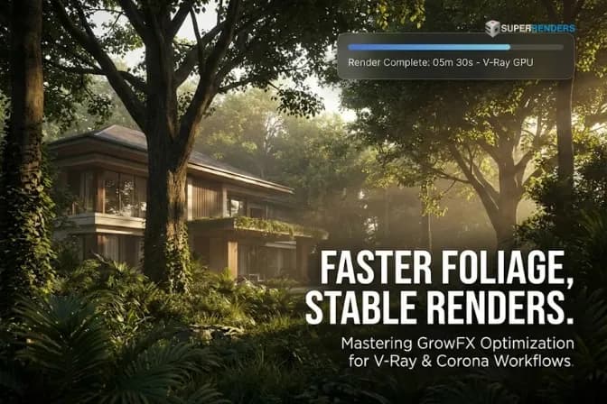 GrowFX Rendering Optimization in V-Ray & Corona: Practical Techniques for Faster Renders