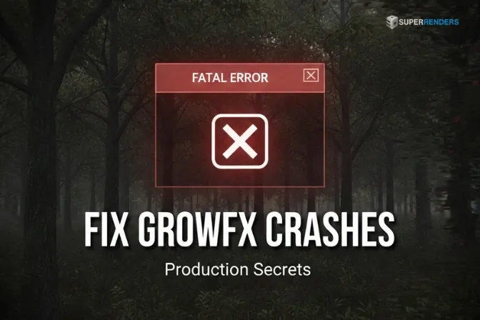 GrowFX Problems in Production: Crashes, Slow Viewport, Memory Errors, and How to Fix Them
