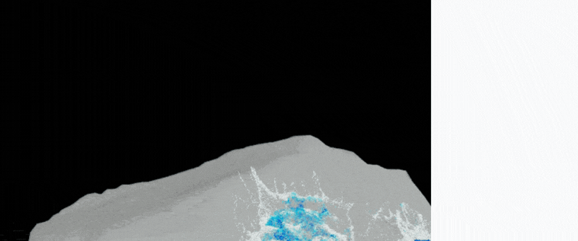 Turn up surface oversampling to fill sparse areas of a simulation