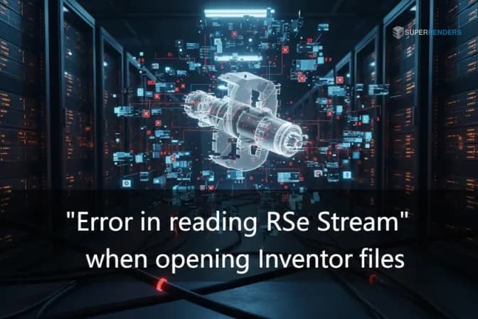 “Error in reading RSe Stream” when opening Inventor files