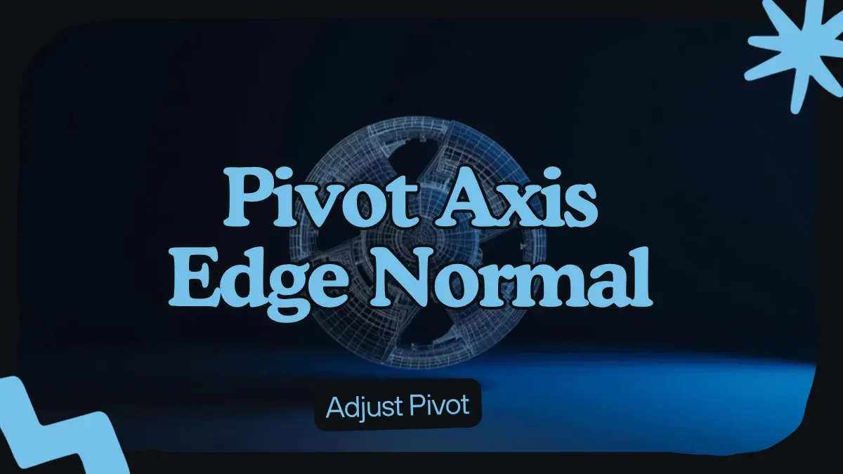 How to Adjust Pivot Axis to a Specific Edge Normal Direction in 3ds Max