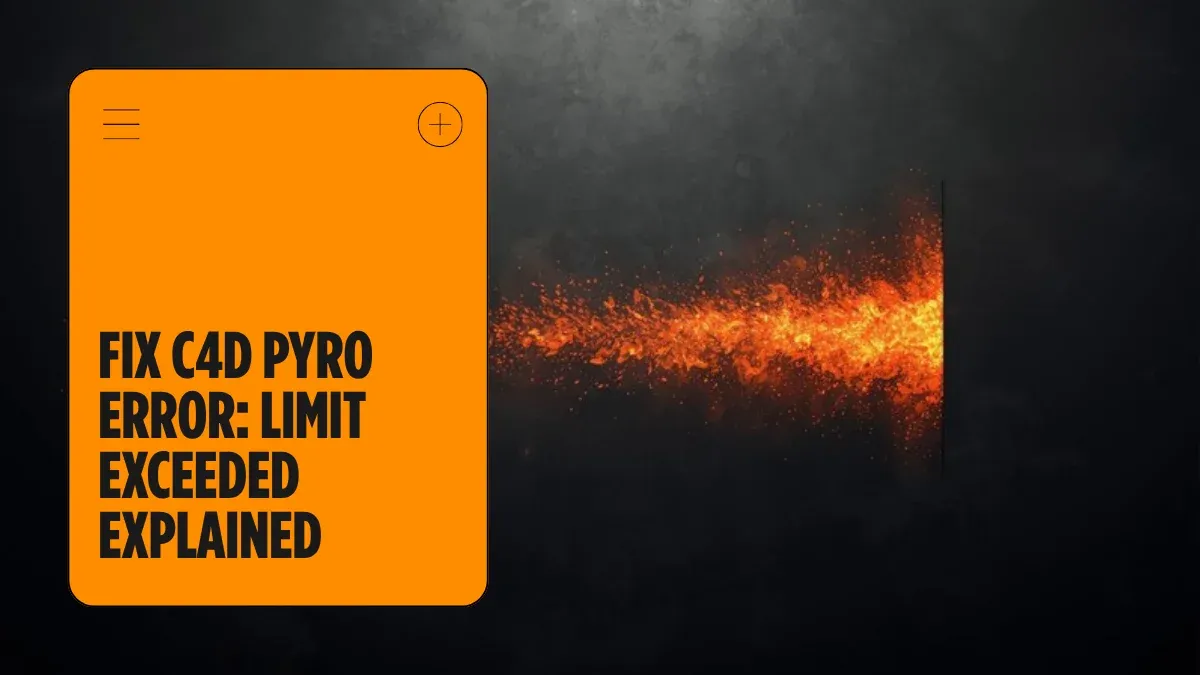 Why am I getting a “Collisions Limit Exceeded” error when using Pyro in Cinema 4D?