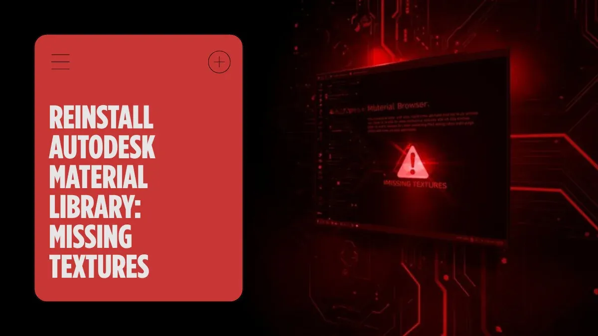 How to Uninstall and Reinstall Autodesk Material Library