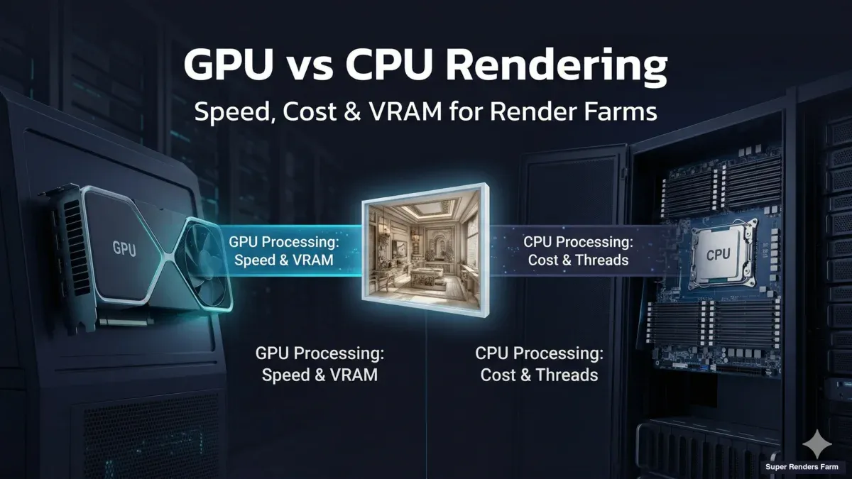 GPU Rendering vs CPU Rendering: A Practical Guide for Cloud Render Farm Users