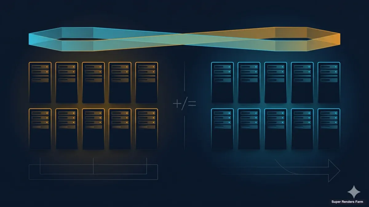 Hybrid Render Farm Infrastructure: Own + Rent for CapEx Flexibility