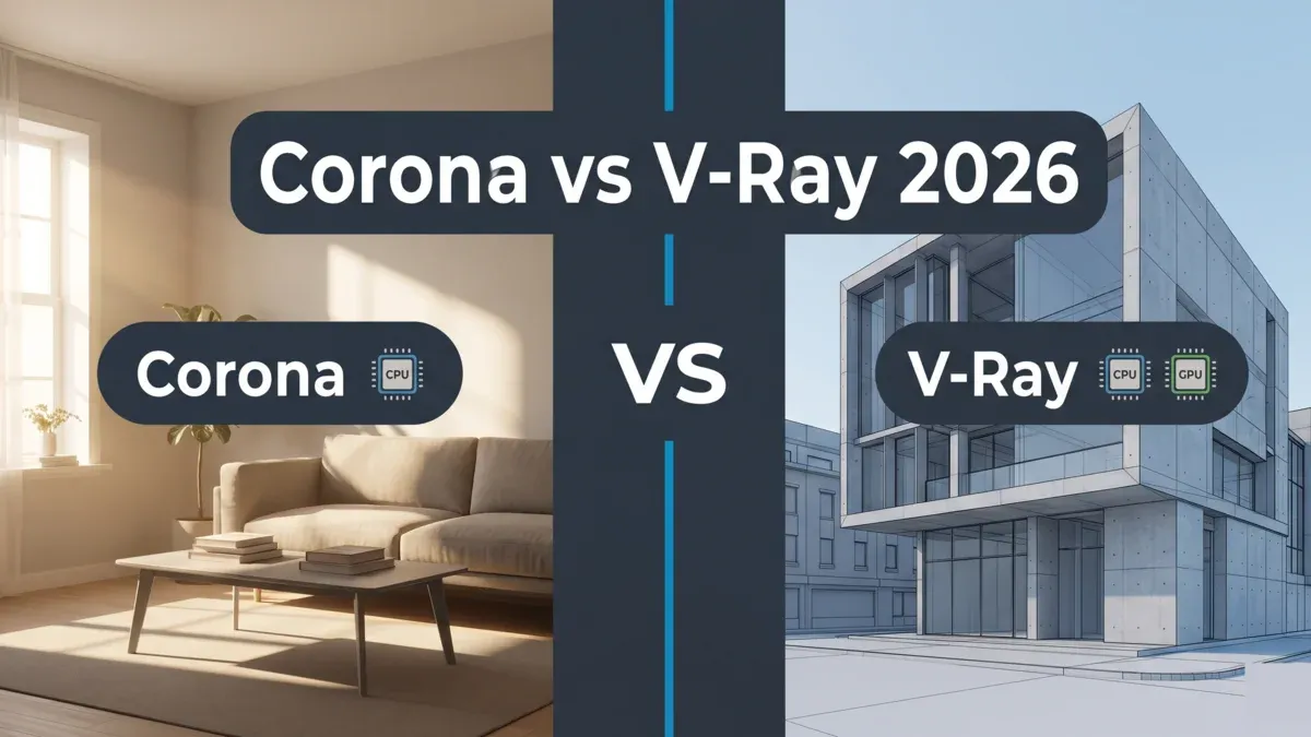 Corona vs V-Ray in 2026: A Render Farm Comparison for Archviz Teams