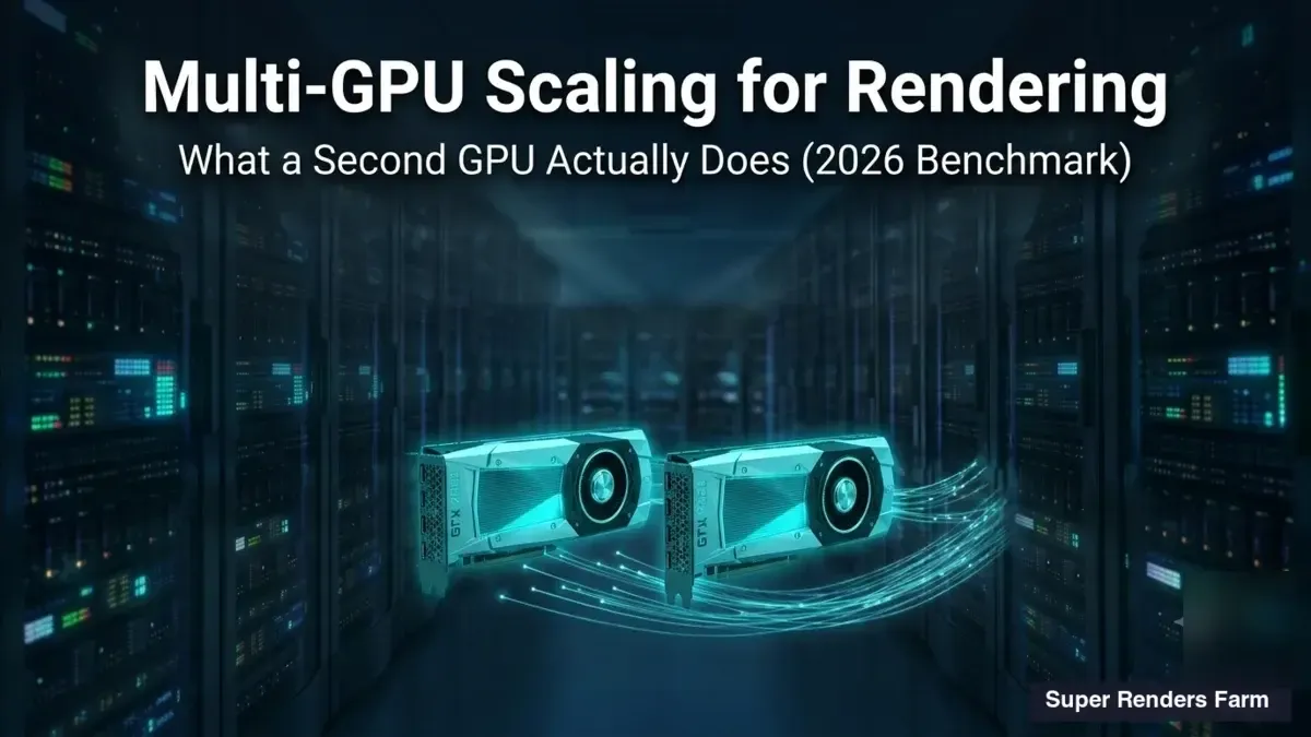 Multi-GPU Scaling: What 1 vs 2 GPUs Actually Does for Rendering (2026 Benchmark)