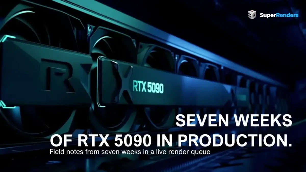 RTX 5090 in Production: 7 Weeks of Render Farm Field Notes (38-Scene Study)